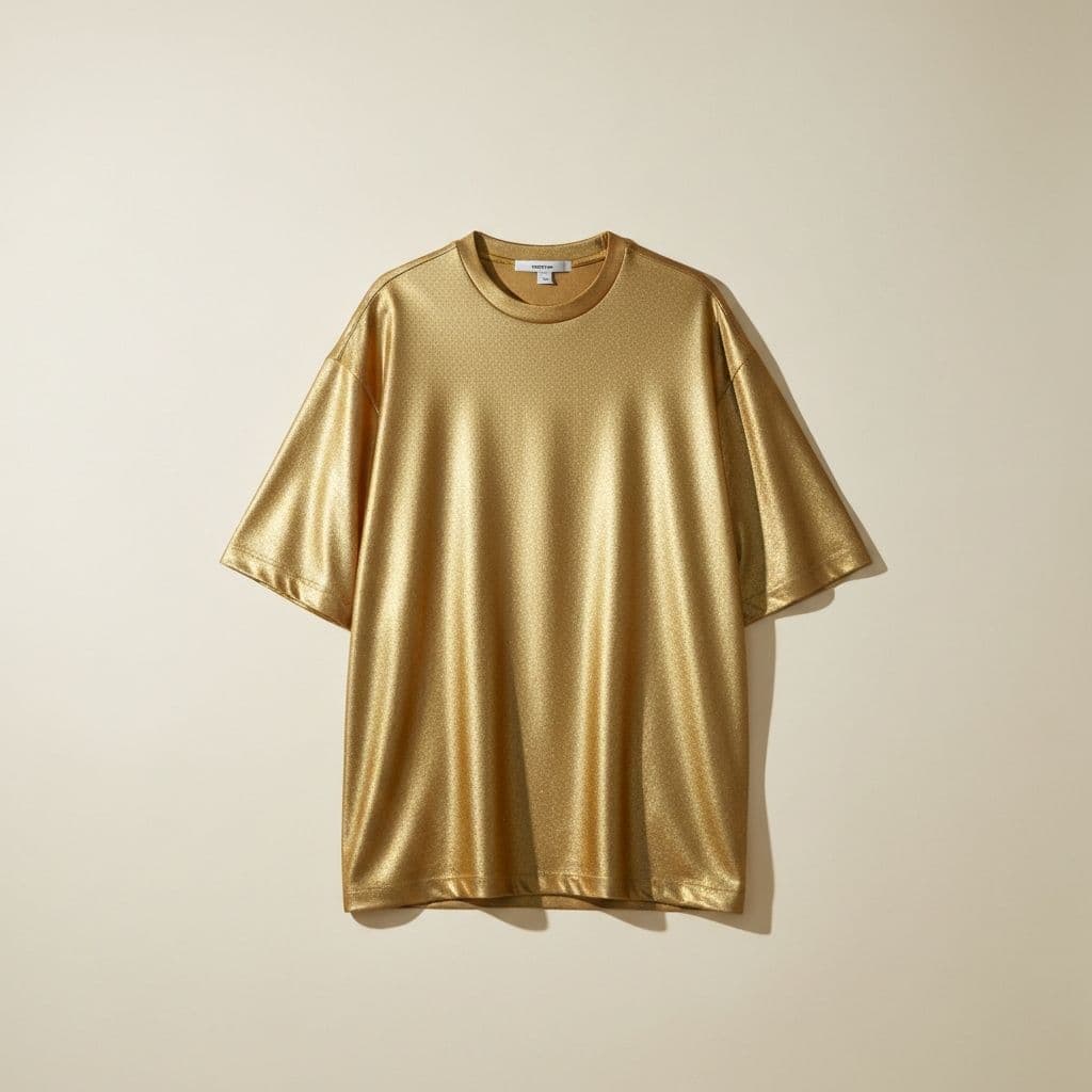 Gold Graphic Oversized Tee